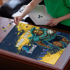 Personalised Gold Coast Titans Rugby Puzzle Titans Mascot - Sporty Splash Art Style
