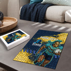 Personalised Gold Coast Titans Rugby Puzzle Titans Mascot - Sporty Splash Art Style