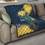 Personalised Gold Coast Titans Rugby Quilt Titans Mascot - Sporty Splash Art Style