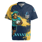Personalised Gold Coast Titans Rugby Rugby Jersey Titans Mascot - Sporty Splash Art Style