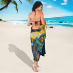 Personalised Gold Coast Titans Rugby Sarong Titans Mascot - Sporty Splash Art Style