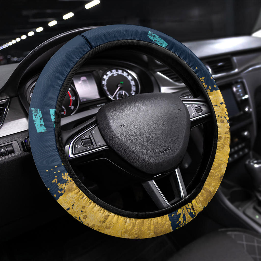 Gold Coast Titans Rugby Steering Wheel Cover Titans Mascot - Sporty Splash Art Style
