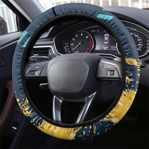 Gold Coast Titans Rugby Steering Wheel Cover Titans Mascot - Sporty Splash Art Style