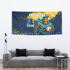 Personalised Gold Coast Titans Rugby Tapestry Titans Mascot - Sporty Splash Art Style