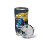 Personalised Gold Coast Titans Rugby Tumbler Cup Titans Mascot - Sporty Splash Art Style