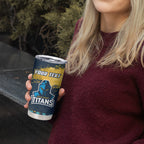 Personalised Gold Coast Titans Rugby Tumbler Cup Titans Mascot - Sporty Splash Art Style