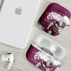Personalised Manly Warringah Sea Eagles Rugby AirPods Case MAN Mascot - Sporty Splash Art Style
