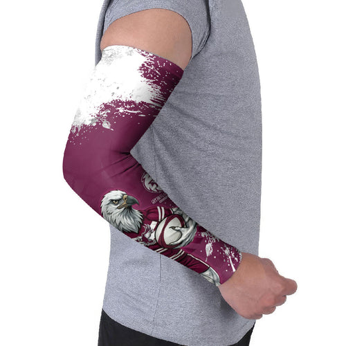 Personalised Manly Warringah Sea Eagles Rugby Arm Sleeves MAN Mascot - Sporty Splash Art Style