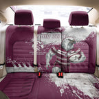 Personalised Manly Warringah Sea Eagles Rugby Back Car Seat Cover MAN Mascot - Sporty Splash Art Style