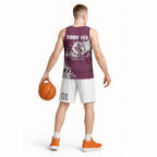 Personalised Manly Warringah Sea Eagles Rugby Basketball Jersey MAN Mascot - Sporty Splash Art Style
