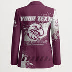 Personalised Manly Warringah Sea Eagles Rugby Blazer MAN Mascot - Sporty Splash Art Style