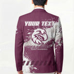 Personalised Manly Warringah Sea Eagles Rugby Blazer MAN Mascot - Sporty Splash Art Style