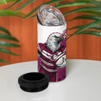 Personalised Manly Warringah Sea Eagles Rugby 4 in 1 Can Cooler Tumbler MAN Mascot - Sporty Splash Art Style