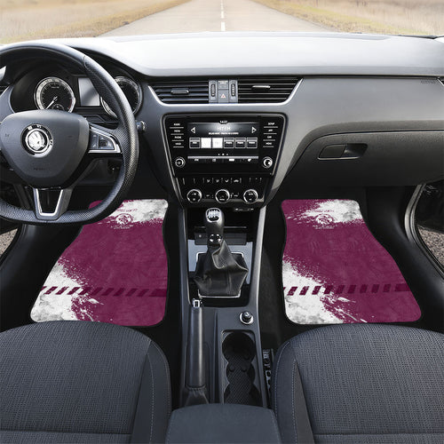 Personalised Manly Warringah Sea Eagles Rugby Car Mats MAN Mascot - Sporty Splash Art Style