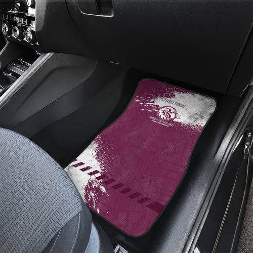 Personalised Manly Warringah Sea Eagles Rugby Car Mats MAN Mascot - Sporty Splash Art Style