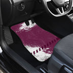 Personalised Manly Warringah Sea Eagles Rugby Car Mats MAN Mascot - Sporty Splash Art Style