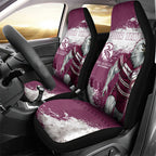 Personalised Manly Warringah Sea Eagles Rugby Car Seat Cover MAN Mascot - Sporty Splash Art Style