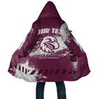 Personalised Manly Warringah Sea Eagles Rugby Cloak MAN Mascot - Sporty Splash Art Style