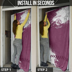 Personalised Manly Warringah Sea Eagles Rugby Door Cover MAN Mascot - Sporty Splash Art Style