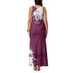 Personalised Manly Warringah Sea Eagles Rugby Family Matching Tank Maxi Dress and Hawaiian Shirt MAN Mascot - Sporty Splash Art Style