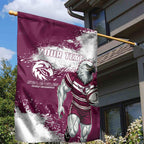 Personalised Manly Warringah Sea Eagles Rugby Garden Flag MAN Mascot - Sporty Splash Art Style