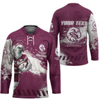 Personalised Manly Warringah Sea Eagles Rugby Hockey Jersey MAN Mascot - Sporty Splash Art Style
