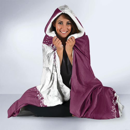 Personalised Manly Warringah Sea Eagles Rugby Hooded Blanket MAN Mascot - Sporty Splash Art Style