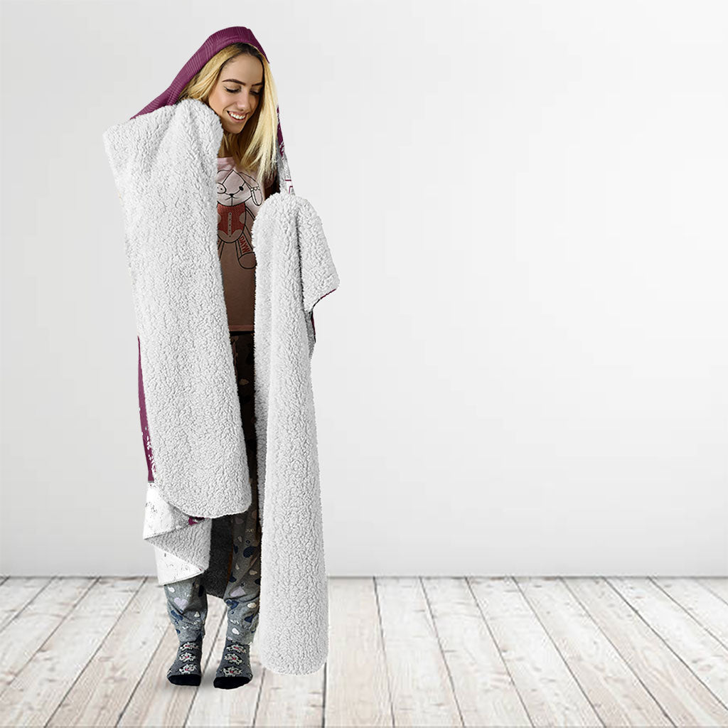 Personalised Manly Warringah Sea Eagles Rugby Hooded Blanket MAN Mascot - Sporty Splash Art Style