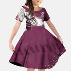 Personalised Manly Warringah Sea Eagles Rugby Kid Short Sleeve Dress MAN Mascot - Sporty Splash Art Style