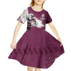 Personalised Manly Warringah Sea Eagles Rugby Kid Short Sleeve Dress MAN Mascot - Sporty Splash Art Style