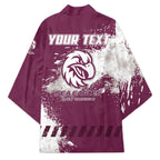 Personalised Manly Warringah Sea Eagles Rugby Kimono MAN Mascot - Sporty Splash Art Style
