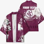Personalised Manly Warringah Sea Eagles Rugby Kimono MAN Mascot - Sporty Splash Art Style