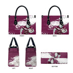 Personalised Manly Warringah Sea Eagles Rugby Leather Bag MAN Mascot - Sporty Splash Art Style