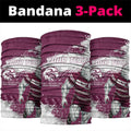 Personalised Manly Warringah Sea Eagles Rugby Neck Gaiter MAN Mascot - Sporty Splash Art Style