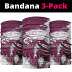 Personalised Manly Warringah Sea Eagles Rugby Neck Gaiter MAN Mascot - Sporty Splash Art Style