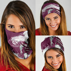 Personalised Manly Warringah Sea Eagles Rugby Neck Gaiter MAN Mascot - Sporty Splash Art Style