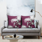 Personalised Manly Warringah Sea Eagles Rugby Pillow Cover MAN Mascot - Sporty Splash Art Style