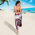 Personalised Manly Warringah Sea Eagles Rugby Sarong MAN Mascot - Sporty Splash Art Style