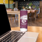 Personalised Manly Warringah Sea Eagles Rugby Skinny Tumbler MAN Mascot - Sporty Splash Art Style