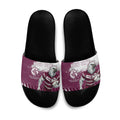 Personalised Manly Warringah Sea Eagles Rugby Slide Sandals MAN Mascot - Sporty Splash Art Style