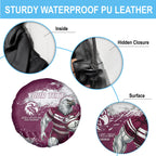 Personalised Manly Warringah Sea Eagles Rugby Spare Tire Cover MAN Mascot - Sporty Splash Art Style