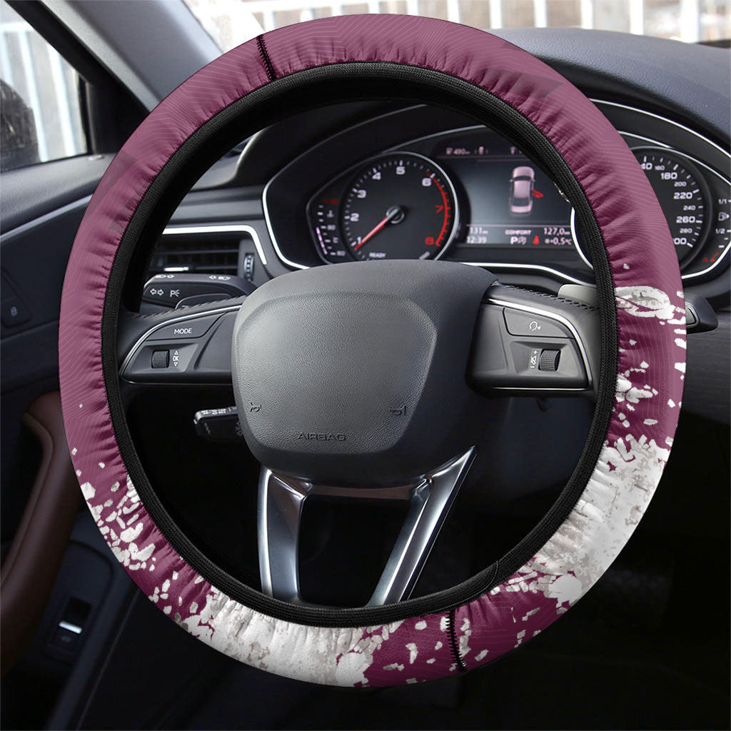 Manly Warringah Sea Eagles Rugby Steering Wheel Cover MAN Mascot - Sporty Splash Art Style