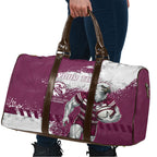 Personalised Manly Warringah Sea Eagles Rugby Travel Bag MAN Mascot - Sporty Splash Art Style