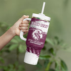 Personalised Manly Warringah Sea Eagles Rugby Tumbler With Handle MAN Mascot - Sporty Splash Art Style