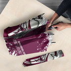 Personalised Manly Warringah Sea Eagles Rugby Umbrella MAN Mascot - Sporty Splash Art Style