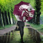 Personalised Manly Warringah Sea Eagles Rugby Umbrella MAN Mascot - Sporty Splash Art Style