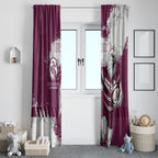Personalised Manly Warringah Sea Eagles Rugby Window Curtain MAN Mascot - Sporty Splash Art Style
