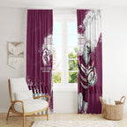 Personalised Manly Warringah Sea Eagles Rugby Window Curtain MAN Mascot - Sporty Splash Art Style