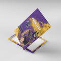 Personalised Melbourne Storm Rugby Canvas Wall Art Superhero Purple Storm Mascot - Sporty Splash Art Style