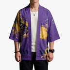 Personalised Melbourne Storm Rugby Kimono Superhero Purple Storm Mascot - Sporty Splash Art Style
